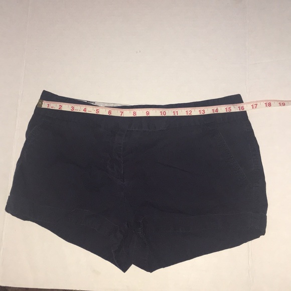 J. Crew Navy Colored Cuffed Chino Shorts Sz 8 - Picture 4 of 8